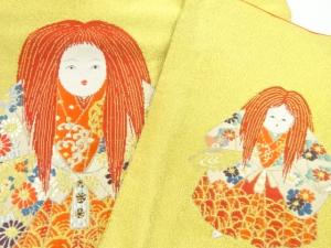 アンティーク　綴れ猩々模様織出し帛紗大小セット